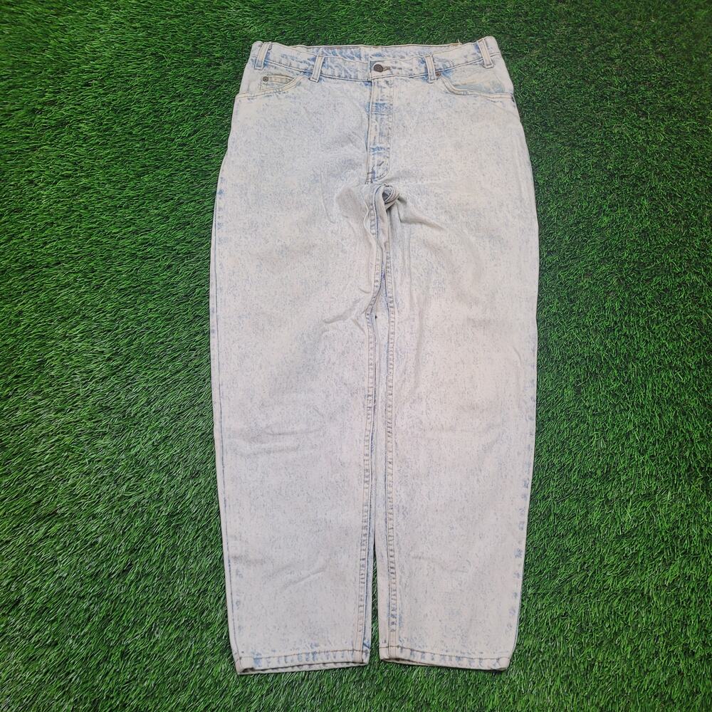 VTG 80s Orange Tab Levis 550 Acid Wash Jeans Mens 36x30 Baggy